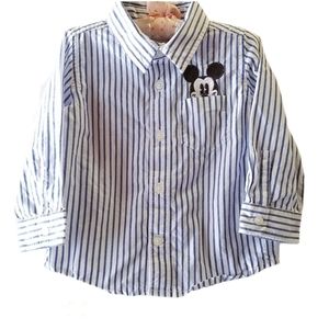 Baby Gap | Mickey Mouse long sleeve Dress shirt Blouse 18-24 months